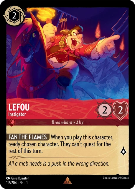 Lefou #112/204 FOIL The First Chapter- Disney Lorcana TCG
