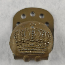 WW1 German Imperial Army Raised Crown Belt Hook Ramp 1 x 1&frac14; inches