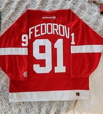 Vintage Detroit Red Wings Sergei Fedorov Hockey Jersey  Koho XL