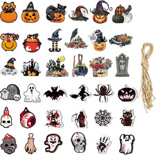 36 Pcs Halloween Ornaments for Tree Holiday Home Decor