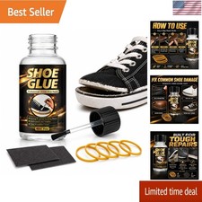 Shoe Glue - Waterproof, Clear, Fast-Drying, Heavy Duty Shoe Glue Sole Repair for