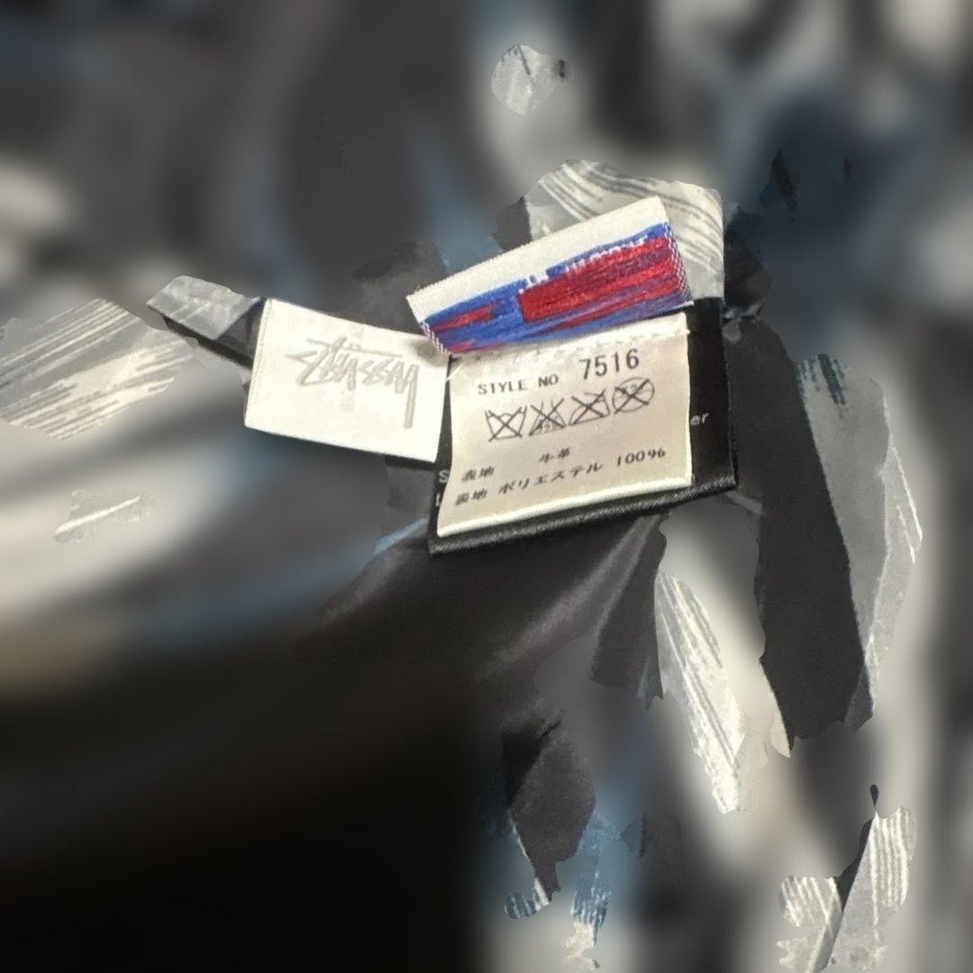 Stussy & Schott Cowhide 8" Denim Shorts 38" Collab Used No Tears thumbnail 5