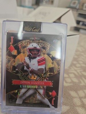 2026 Wild Card Black Tie DEVON DAMPIER 1/1 Gold Black Jack of Diamonds QB