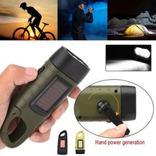 LED Taschenlampe Solar Dynamo Camping Lampe O...