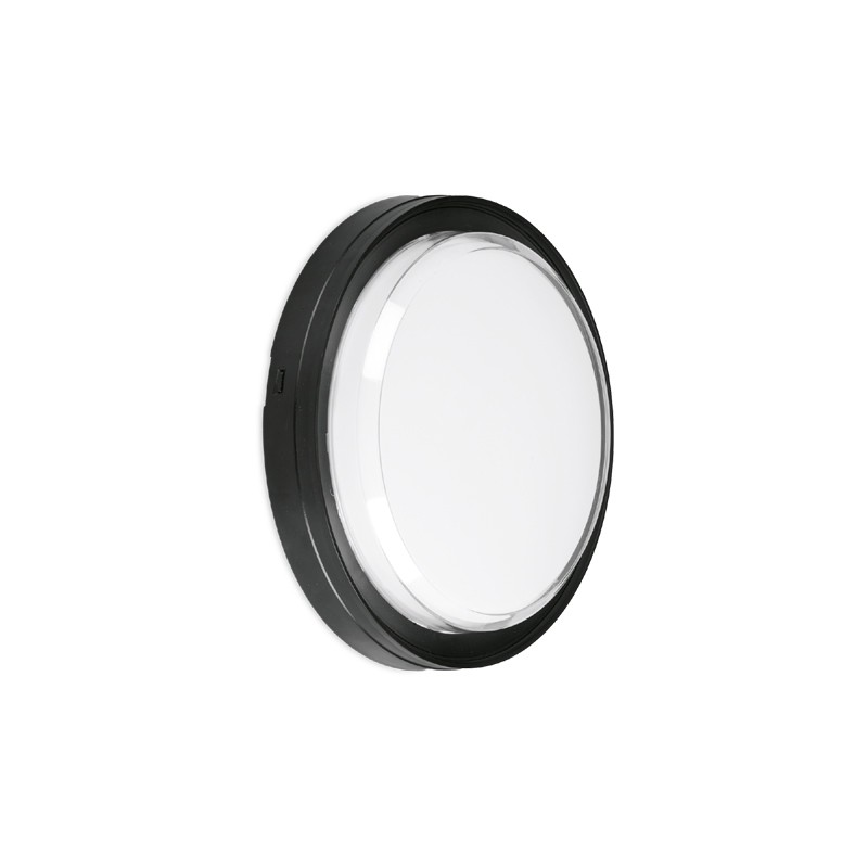Aurora Enlite 15W IP65 CCT Round LED Bulkhead Black