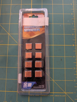 PC Cooler RHS-03 Copper RAM/VGA Heatsink Video Memory Heatsink(8 PCS)