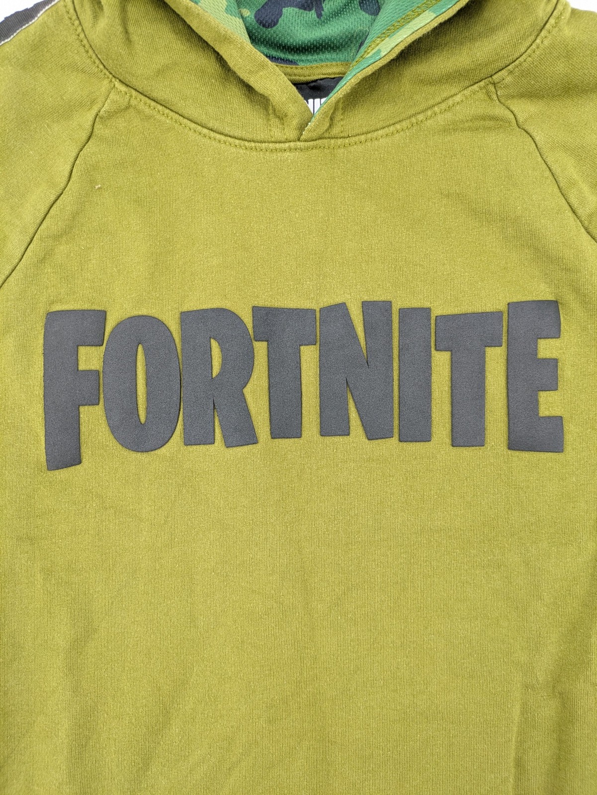 Fortnite Jungen Hoodie Kapuzenpullover Gr 146 152 Grün Camo Logo image 5