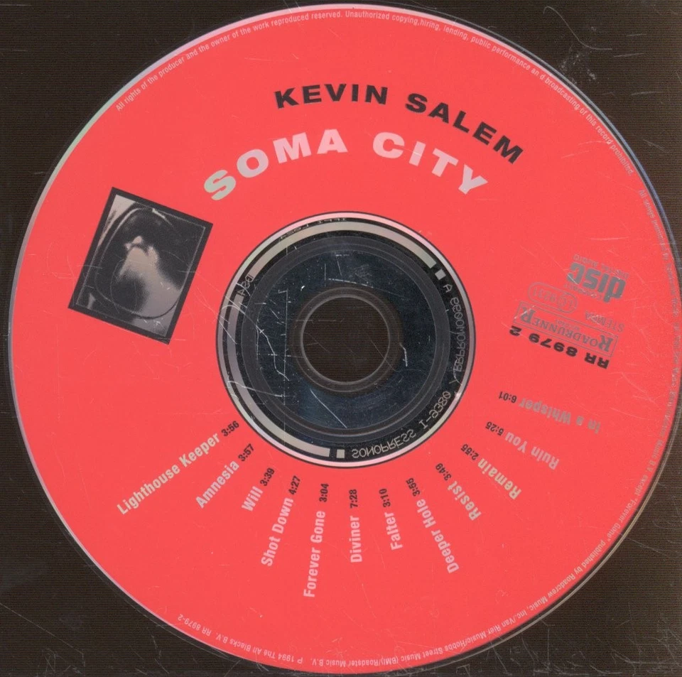 Kevin Salem Soma City CD Europe Roadrunner 1995 RR89792 - Bild 3 von 3