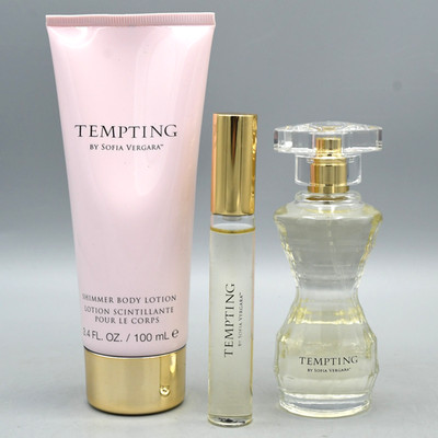 Tempting Fragrance Gift Set by Sofia Vergara Perfume Spray Rollerball Lotion NEW