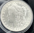ESTATE SALE, 1900 MORGAN SILVER DOLLAR, 90% SILVER, COLLECT, STACK, AU COND, 064