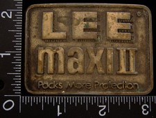 LI24132 VINTAGE LEE MAXI 2 PACKS MORE PROTECTION ADV. BELT BUCKLE