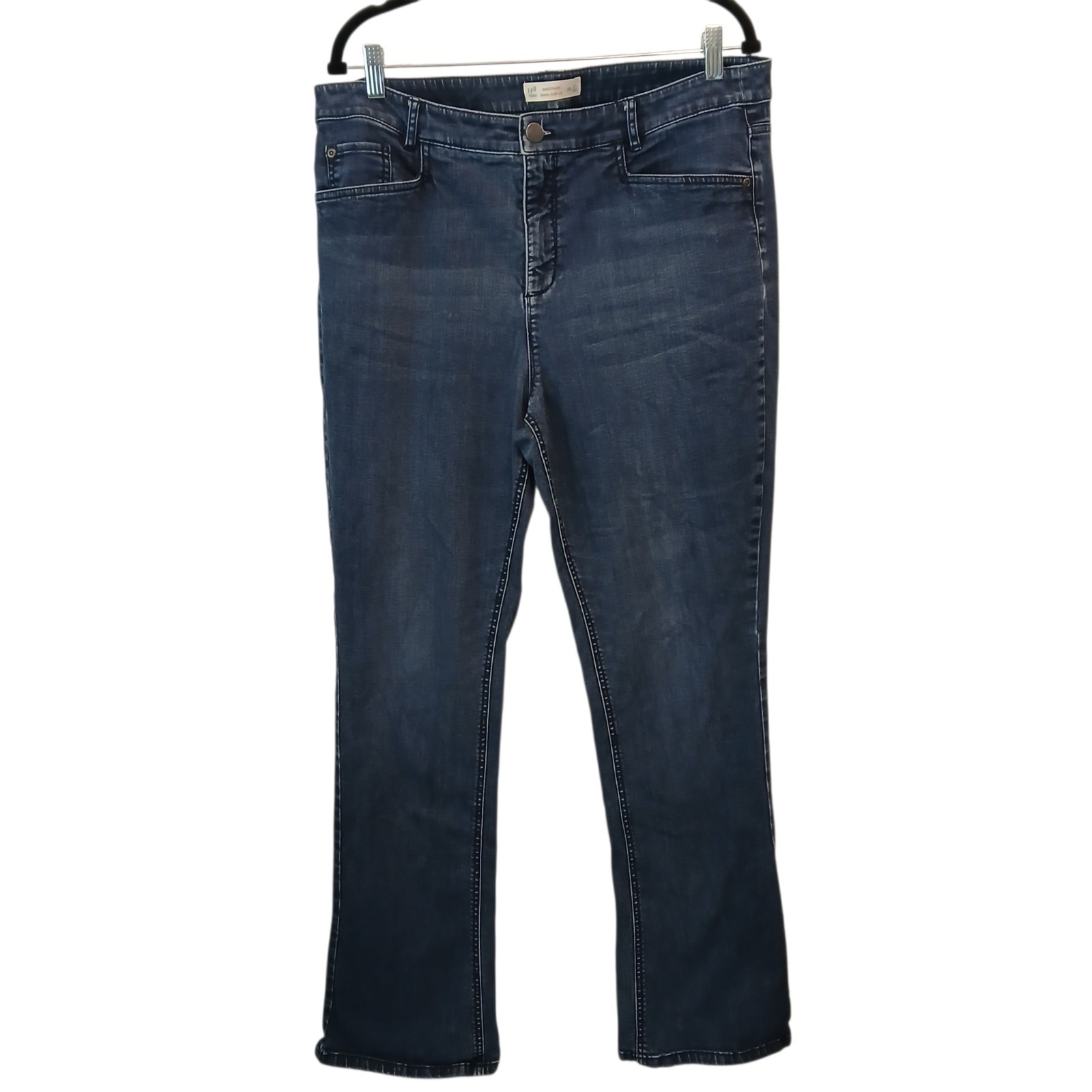 J Jill Jeans Womens 16 (36x29 ACTUAL) Smooth Fit Barely Boot Cut Blue Denim