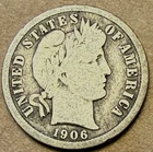 1906 s Barber Dime