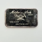 1973 Mother Lode Masonic Temple Freemason Compass Vintage 1oz .999 Silver Bar