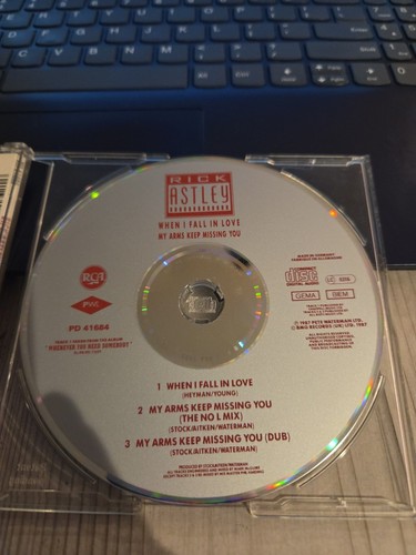 10 - RICK ASTLEY - WHEN I FALL IN LOVE / MY ARMS KEEP MISSING YOU - 1987 CD - Picture 2 of 2