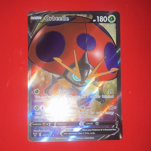 Pokémon Orbeetle V Full Art Holo Vivid Voltage 166/185 English TCG Card