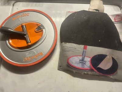 Radius360 Full Circle Drywall Sanding Tool - 9'' Round Head w/Hook & Loop Unused