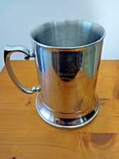 Vintage Collectable Green King Abbot Ale Stainless Tankard Excellent condition