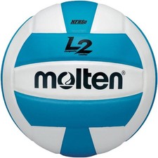 Molten L2 Volleyball, NFHS Approved Aqua/White