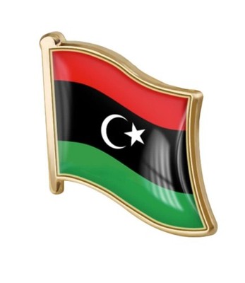 Libyen Flagge Pin Anstecker International Travel Brosche Metalllegierung Souvenir Pin für Ha
