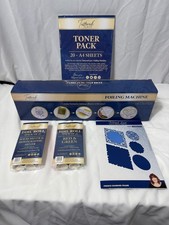 Tattered Lace Foiling Machine, Toner Sheets, Two packs of Foil & Cut&embose pack