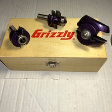 Grizzly H5563 Quarter Bead Panel Bit 3 Pc. Set, 1/2" Shank In Box