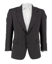 Vintage 70s 80s Farah Western Wear Men's Blazer Texas Country Jacket Gray 40s