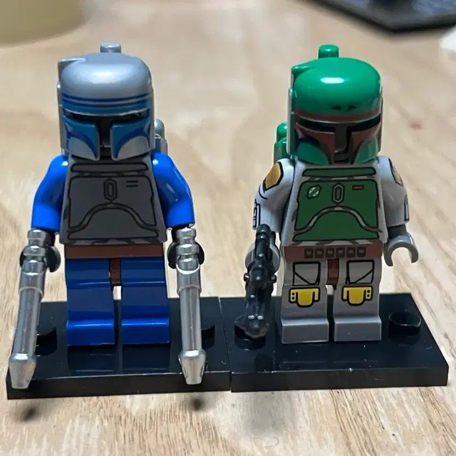 Compatible Star Wars Lego Set - Old Boba Fett & Jango Fett with Custom Weapons