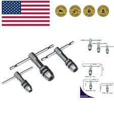ATW-0053 Adjustable T-Handle Tap Wrench Set   3 Piece M1-M4 / M4-M8 / M6-M12