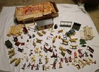 LOUIS MARX ROY ROGERS DOUBLE R BAR RANCH PLAYSET W/ LOTS OF ANIMALS & ROY/DALE