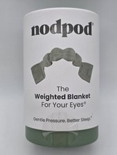 NODPOD Weighted Blanket For Your Eyes 29" x 4", Sleep Mask, Sage Green NEW