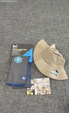 Mission HydroActive Cooling Sun Hat Khaki  Max Plus Cooling Towel Gray Set NWT