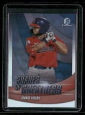 George Valera 2022 Bowman Chrome Shades of Greatness Cleveland Guardians #SG-8