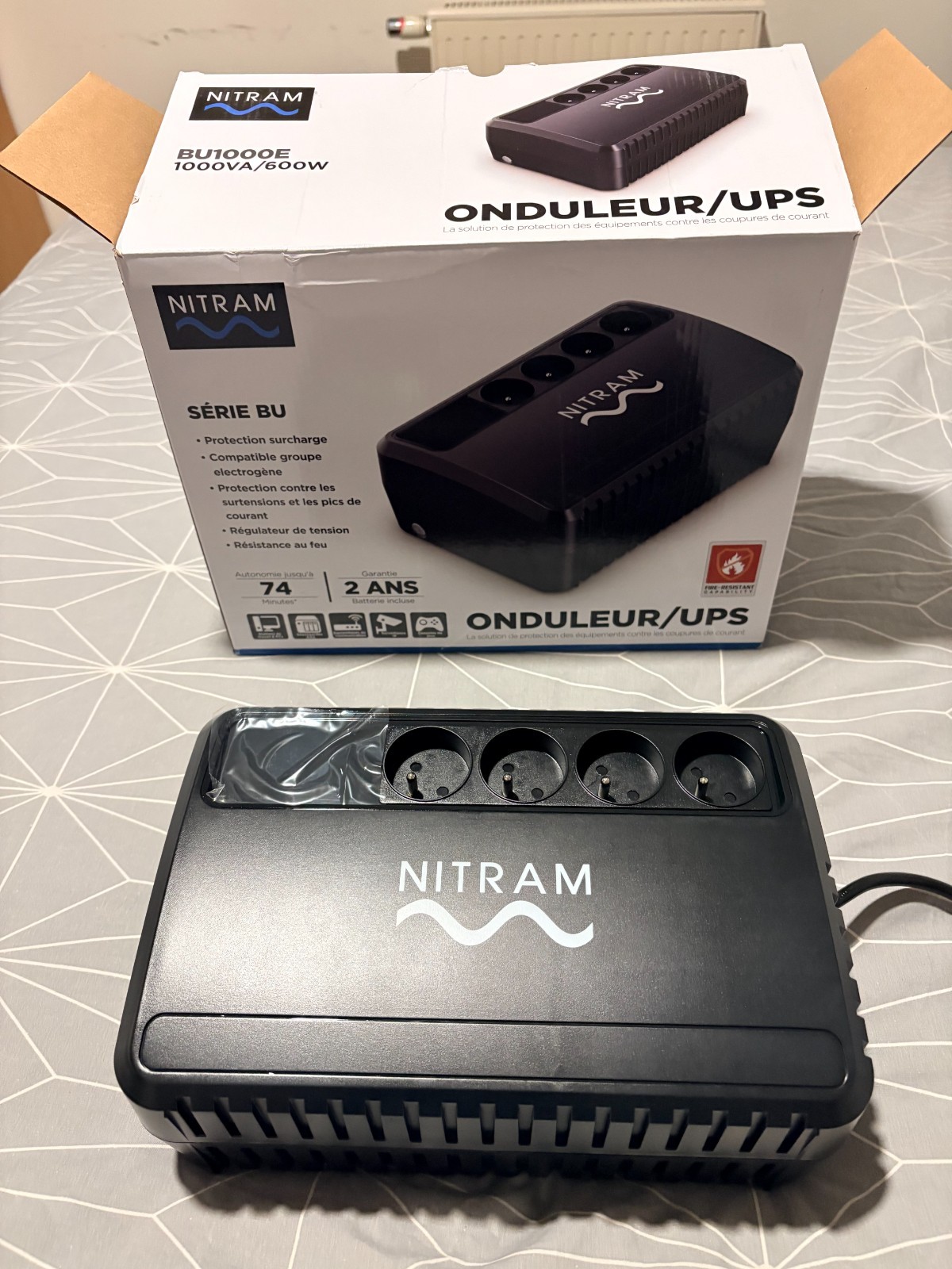 Onduleur UPS Nitram BU1000E Evite les Pertes de Donnees et Micro-coupures - 2