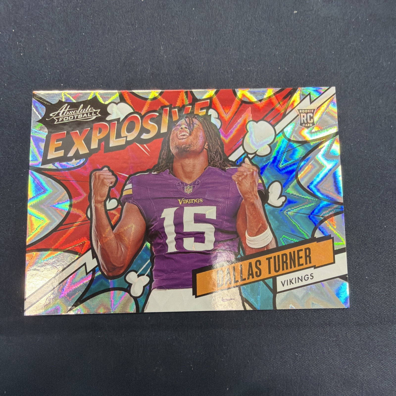 2024 Absolute Dallas Turner Explosive RC Rookie #EX-DTR Vikings 251264
