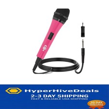 Effortless Singing with Our Pink Wired Karaoke Microphone - Dynamic  Versatile