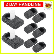 8 Pcs Walker Ski Glide Covers Heavy Duty Universal Removable Padded Caps Safe...