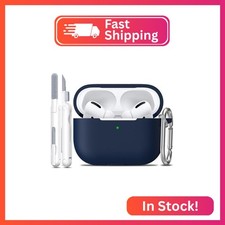 R-fun for AirPods Pro 2nd/1st Generation Case with Cleaner Kit,Soft Silicone Pro