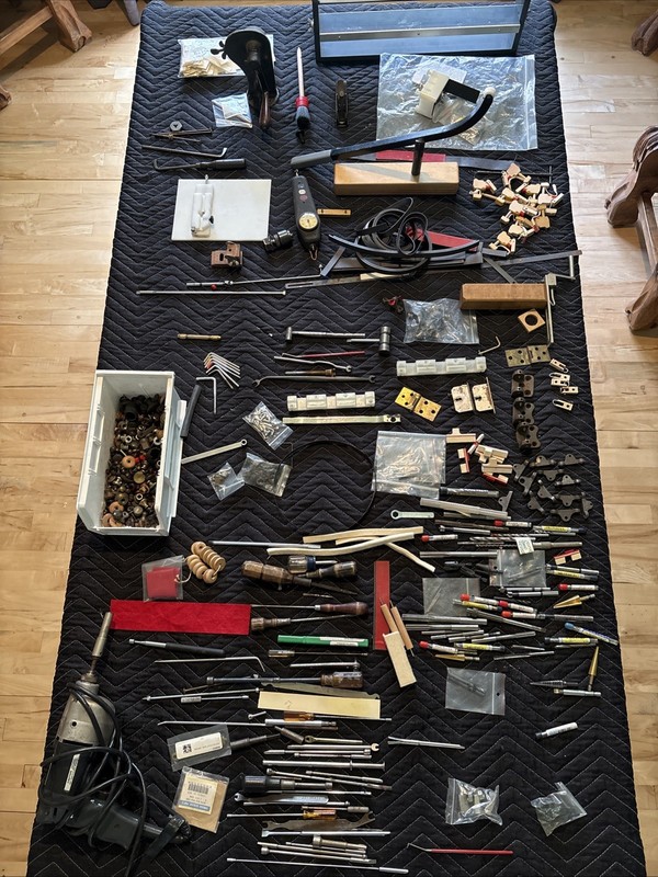 PIANO SHOP CLOSING, Spurlock Hammer Jigs, Regulation Tools, Drills, Stringing