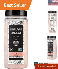Natural 20 oz Himalayan Pink Salt - Versatile Fine Grain for Cooking & More