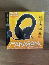 NIB Paragon Stereo Gaming Headphones with Boom Mic Ships Free Black/Blue