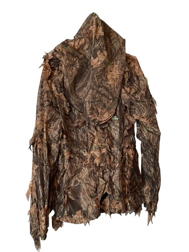 Shannon’s Bug Tamer Plus Camo Hunting Jacket Parka Men’s XL 3D Leaves 25”x28”