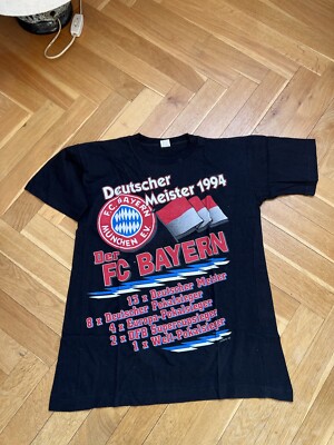 Very Rare Vintage FC Bayern München Shirt Single Stitch Fading XXL