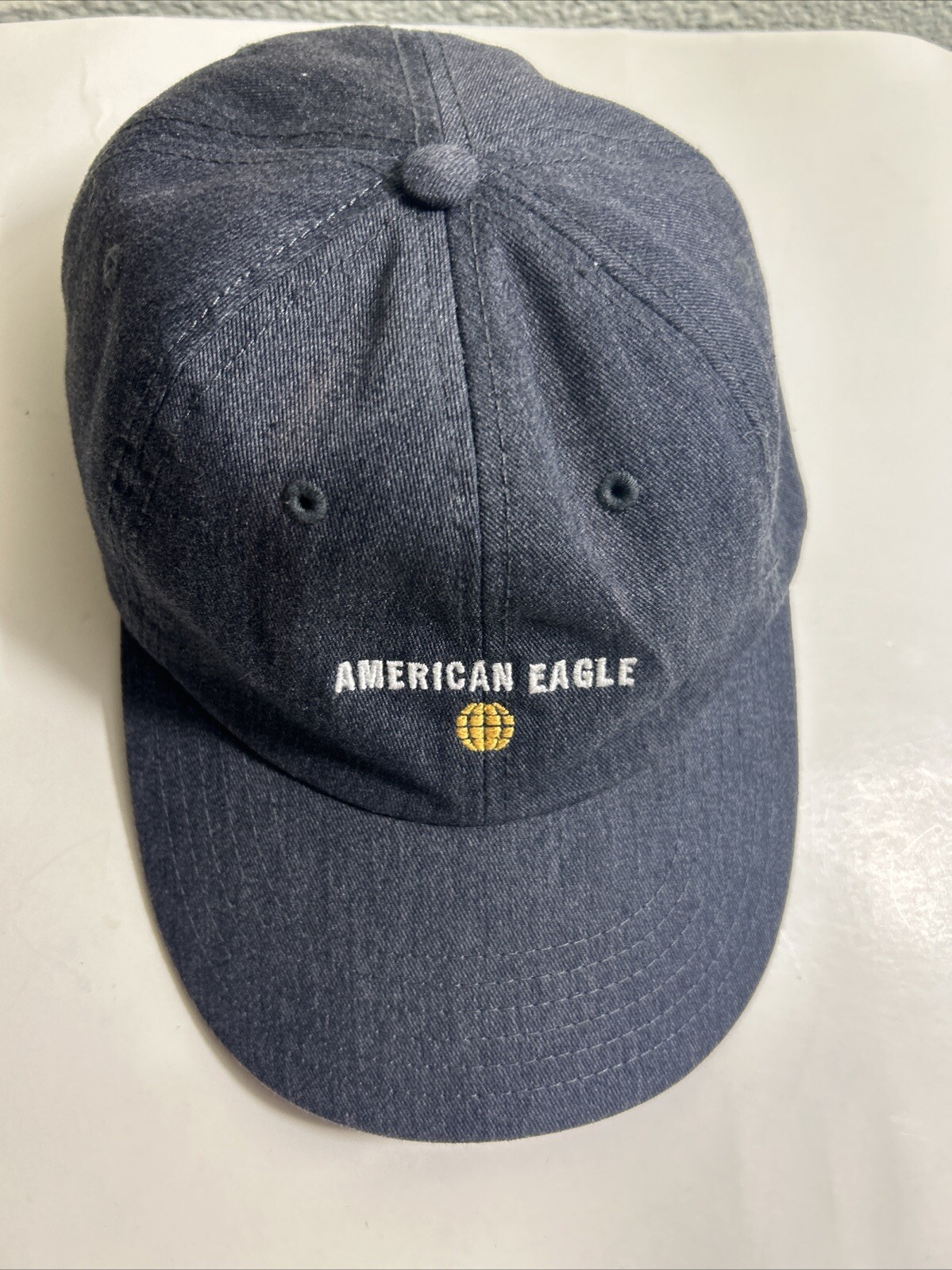American Eagle Gray Strapback Baseball Hat Dad Ha… - image 4