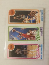 1980-81 Topps Basketball M.R. Richardson #165 Steve Mix #185 Robert Parish #92