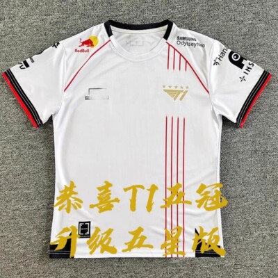 New 2024 LCK Team T1 Uniform Jersey S14 Faker TShirt LOL World