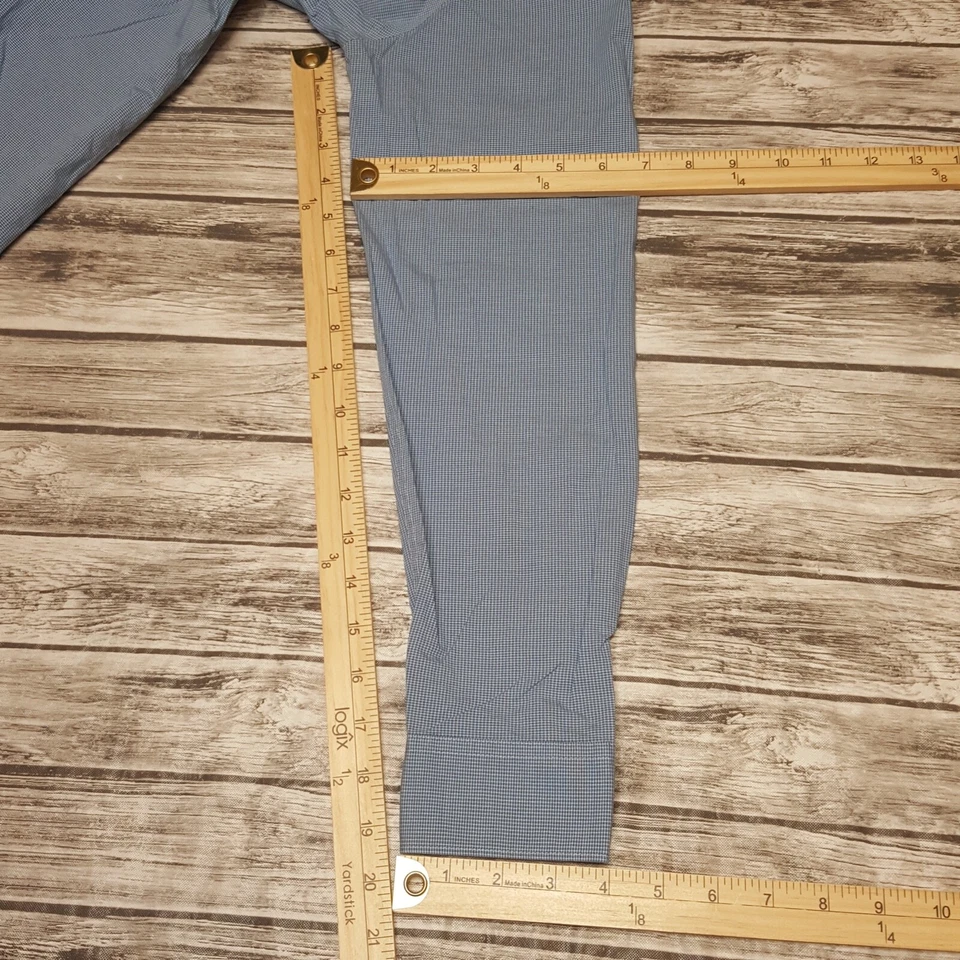 Calvin Klein S Mens Dress Shirt Slim Fit Non Iron Collared Long Sleeve Blue - Image 3 of 4