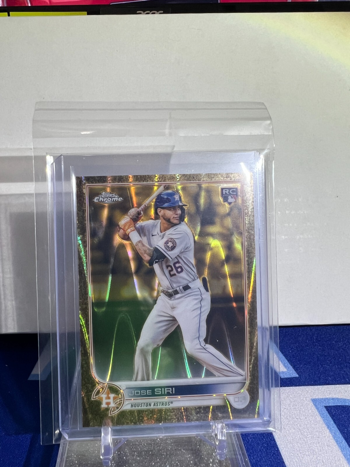 2022 Topps Chrome Gilded Gold RayWave 18/25  Jose Siri #204 Rookie Astros Mets