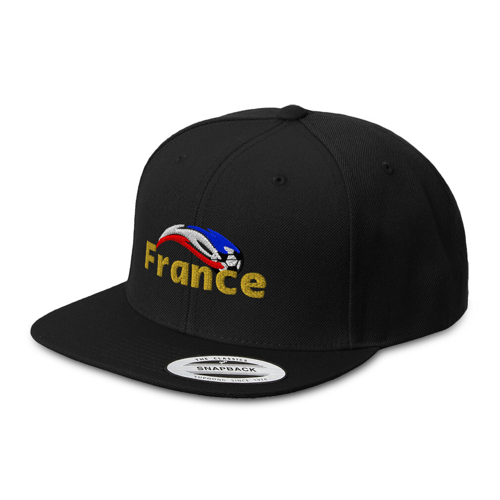 France Soccer World Cup Euro Cup Flat Bill Trucker Hat in Acrylic