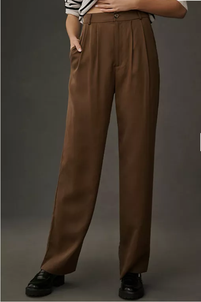 NWT Reformation Mason Pants - Size 6 - Woodland (Brown) | eBay display picture 1